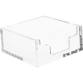 Clear Acrylic Desktop Tissue Box - Lucite Napkin Holder for Kitchen, Hotel, Dining Table, Bathroom - Elegant Square Napkin Dispenser