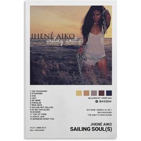 DTSJNS Jhene Aiko Sailing Soul(s) Canvas Poster Bedroom Decoration Landscape Office Valentine's Birthday Gift Unframe-style12x18inch(30x45cm)