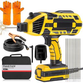 Welding Machine Handheld Portable, 110V 120Amp ARC Welder Machine with Welding Helmet & Gloves, IGBT Inverter 5 Variable Current Adjustment, Welding Machine Set for 3/32"-1/8" Welding Rod Gift