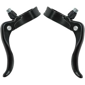 LHMYTREE Bike Brake Levers,Mechanical Disc Brake Lever,Bicycle Brake Lever Adjustable Aluminum Alloy V Brake System MTB for 22.2mm Bicycle Handlebars-Black