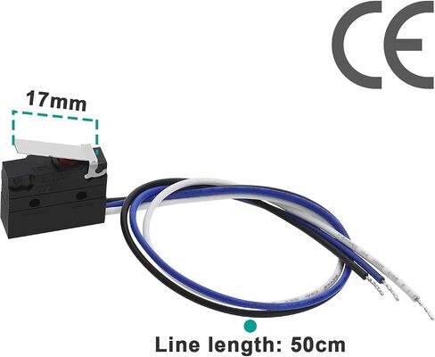 The Lord of the Tools 2pcs SPDT Micro Switches IP67 Waterproof Miniature Microswitch 125V 5A Audio-Visual Equipment Industrial Machinery Snap Action Switch 50cm in Saudi Arabia