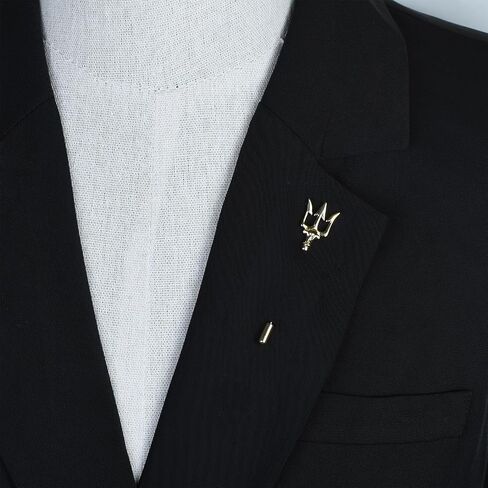 Mens Tie Tack Clutch with Chain Crown Tree of Life Trident Lapel Pins Stick Pin Brooch Wedding Business Gift in Saudi Arabia