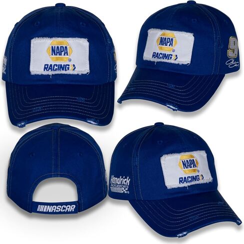 تشيس إليوت #9 ناسكار 2024 NAPA Racing Vintage Patch Blue Hat in Kuwait