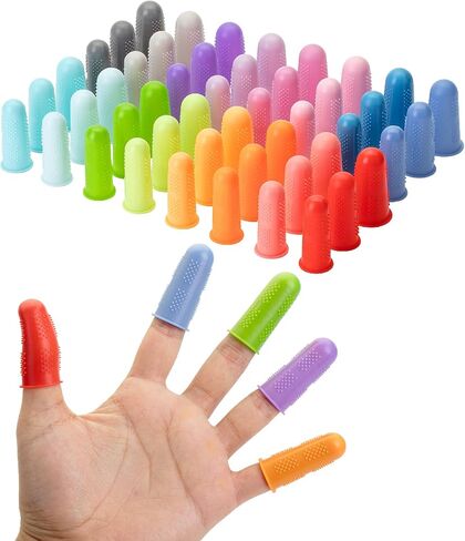 Mr. Pen- Hot Glue Gun Finger Protectors, 24 pcs, Pastel Colors Silicone Finger Protectors, Rubber Fingers Tips, Rubber Finger Covers, Rubber Finger Tips Protector, Finger Grip, Finger Rubber Tips in Saudi Arabia