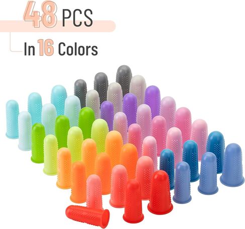Mr. Pen- Hot Glue Gun Finger Protectors, 24 pcs, Pastel Colors Silicone Finger Protectors, Rubber Fingers Tips, Rubber Finger Covers, Rubber Finger Tips Protector, Finger Grip, Finger Rubber Tips in Saudi Arabia