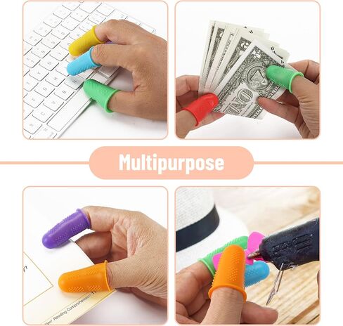 Mr. Pen- Hot Glue Gun Finger Protectors, 24 pcs, Pastel Colors Silicone Finger Protectors, Rubber Fingers Tips, Rubber Finger Covers, Rubber Finger Tips Protector, Finger Grip, Finger Rubber Tips in Saudi Arabia