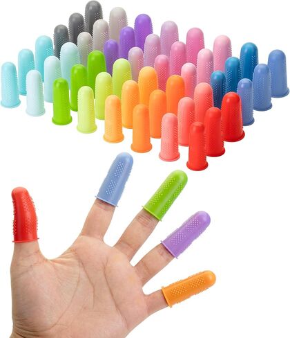 Mr. Pen- Hot Glue Gun Finger Protectors, 24 pcs, Pastel Colors Silicone Finger Protectors, Rubber Fingers Tips, Rubber Finger Covers, Rubber Finger Tips Protector, Finger Grip, Finger Rubber Tips in Saudi Arabia