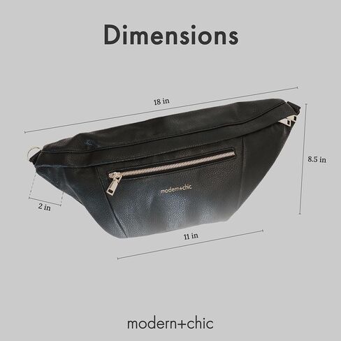 Modern+Chic Sling Bags for Women - Presley Oversized Sling Bag, Vegan Leather Crossbody Bag with Strap & Multiple Pockets (Taupe) in Saudi Arabia