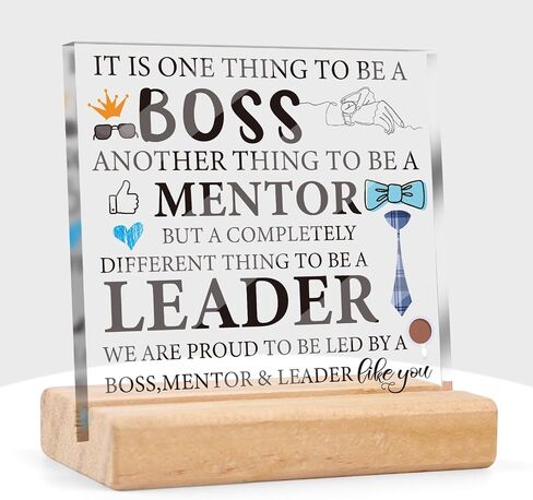 ديكور مكتب سيدة بوس - هدايا Shejdgart Boss Lady للنساء من الأكريليك، لوحة مكتب مع حامل خشبي، اقتباسات ملهمة، هدايا يوم الرؤساء، هدية تقدير لرؤساء عيد الميلاد، زعيم معلمه in Saudi Arabia