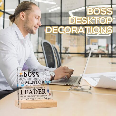 ديكور مكتب سيدة بوس - هدايا Shejdgart Boss Lady للنساء من الأكريليك، لوحة مكتب مع حامل خشبي، اقتباسات ملهمة، هدايا يوم الرؤساء، هدية تقدير لرؤساء عيد الميلاد، زعيم معلمه in Saudi Arabia