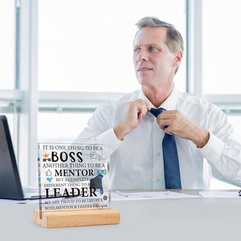 ديكور مكتب سيدة بوس - هدايا Shejdgart Boss Lady للنساء من الأكريليك، لوحة مكتب مع حامل خشبي، اقتباسات ملهمة، هدايا يوم الرؤساء، هدية تقدير لرؤساء عيد الميلاد، زعيم معلمه in Saudi Arabia