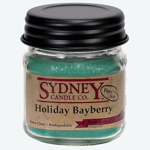 Fall Candles | Soy Mason Jar Candle | Fall Scented Candles for Home | Holiday Candle (7.5 oz) (Holiday Bayberry) in Saudi Arabia
