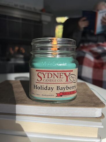 Fall Candles | Soy Mason Jar Candle | Fall Scented Candles for Home | Holiday Candle (7.5 oz) (Holiday Bayberry) in Saudi Arabia