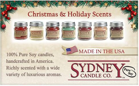 Fall Candles | Soy Mason Jar Candle | Fall Scented Candles for Home | Holiday Candle (7.5 oz) (Holiday Bayberry) in Saudi Arabia