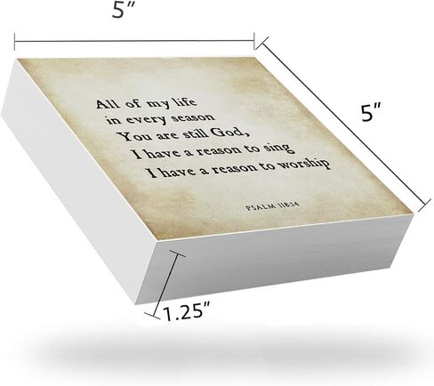 Inspirational Bible Verse All Of My Life In Every Season Wooden Box Sign Psalm 118:14 Rustic Scripture Wood Block Plaque Box Sign for Home Office Shelf Table Decoration, Christian Gift in Saudi Arabia