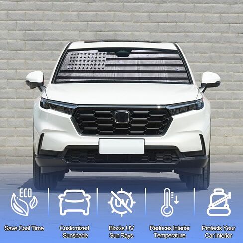 مظلة أمامية للزجاج الأمامي لسيارة Honda CRV 2023-2024، مظلة شمسية للنافذة الأمامية، قناع شمس عاكس قابل للطي، غطاء درع الشاشة وحاجب للأشعة فوق البنفسجية ودرع حراري in Kuwait