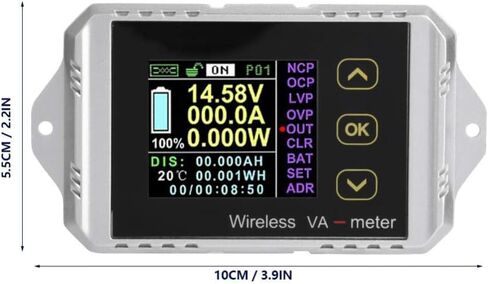 Multi-Function DC Meter Color LCD Screen DC Voltage Tester Ammeter Power Meter Watt Tester(VAT-4300) in Saudi Arabia