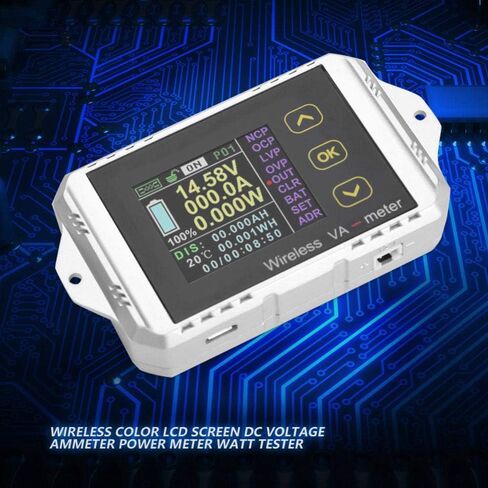 Multi-Function DC Meter Color LCD Screen DC Voltage Tester Ammeter Power Meter Watt Tester(VAT-4300) in Saudi Arabia