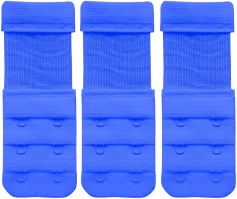 Elastic Bra Hook Extender-(2Hook/3 Eye) with Extra Elastic, Stretchy, Comfortable, Bra Hook Extension, Combo for Women (Black, Pack of 3) in Saudi Arabia