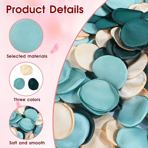 200 PCS Silk Rose Petals Artificial Flowers Petals Green Fake Rose Petals Flower Girl Basket for Wedding Vintage Green Petals for Aisle Scatter Dinner Table Centerpieces Bridal Shower Table Decor in Saudi Arabia