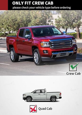 YITAMOTOR 6 Inches Running Boards Replacement for 2015-2024 Chevy Colorado/GMC Canyon Crew Cab, Side Steps Textured Black Nerf Bars in Saudi Arabia