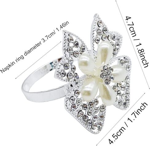 MIAO JIN 8 قطع شريط منديل دائري على شكل قوس منديل حلقة منديل بإبزيم ملحقات تزيين الطاولة، عيد الشكر، النزهة، لم شمل الأسرة، تزيين الزفاف، المطعم، حفلة عيد الميلاد in Kuwait