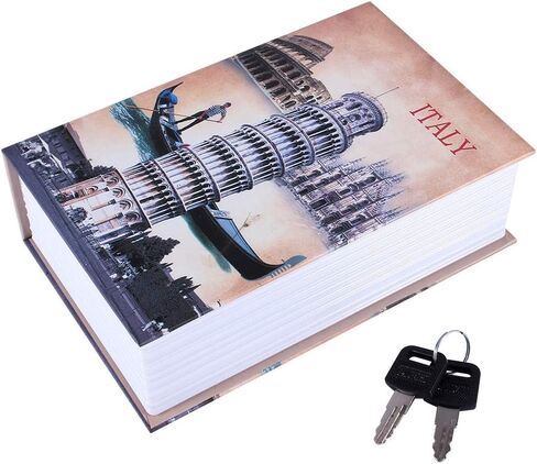 Dictionary Book Safe Security Box for Cash Jewelry and Valuables Portable Hidden Storage with Key and Combination Lock for Home Office Travel in Saudi Arabia