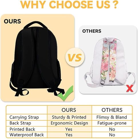 Bunny Backpacks for Girls, 16 Inch Cute Print Backpack for School, Black Lightweight Bookbag for Travel in Saudi Arabia