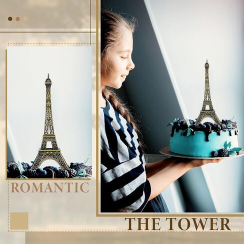 Shimeyao 3 Pcs Eiffel Tower Cake Topper Paris Eiffel Tower Centerpiece Mini Statue Decor Figurine Table Tower Eiffel Home Decoration for Party in Kuwait