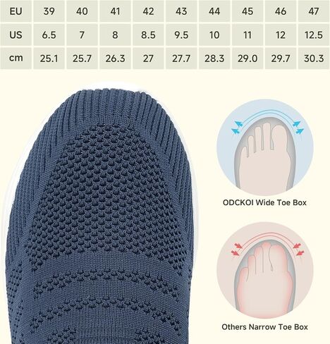 Men's Hands-Free Slip On Sneakers | Laceless Walking Shoes for Gym/Travel/Office in Saudi Arabia
