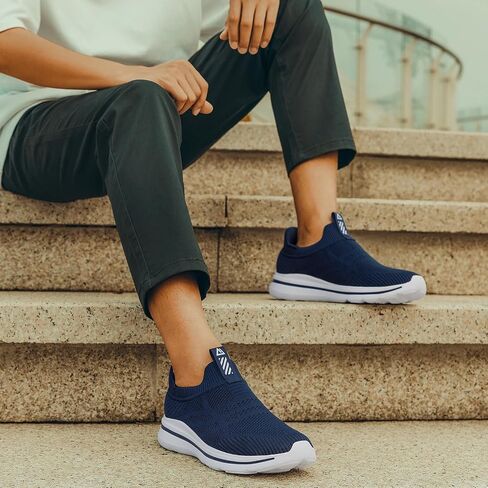 Men's Hands-Free Slip On Sneakers | Laceless Walking Shoes for Gym/Travel/Office in Saudi Arabia