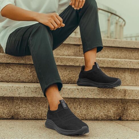 Men's Hands-Free Slip On Sneakers | Laceless Walking Shoes for Gym/Travel/Office in Saudi Arabia