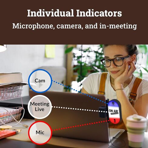 Busy Lights, Do not Disturb Light, Cam, Mic Control Mute, Busy Light Indicator for Office, Adjustable Lights, Free Software Download in Saudi Arabia