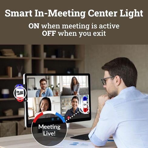 Busy Lights, Do not Disturb Light, Cam, Mic Control Mute, Busy Light Indicator for Office, Adjustable Lights, Free Software Download in Saudi Arabia