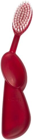 RADIUS Toothbrush Big Brush, Right Hand, BPA Free and ADA Accepted, Designed to Improve Gum Health and Reduce The Risk of Gum Disease, Berry/Natural, 1 Count in Saudi Arabia