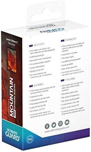 حزمة فردية من Ultimate Guard Mountain II Lands Edition II بأكمام 100 قيراط ذات حجم قياسي in Saudi Arabia