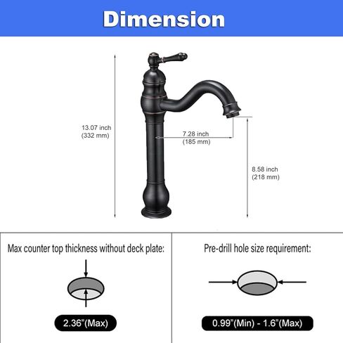 صنبور الحمام بالوعة النيكل المصقول صنبور 360 درجة قطب طويل صنبور معقوفة مقبض واحد 1 حفرة الحنفيات سفينة مع يطفو على السطح سدادة استنزاف لا يوجد تجاوز خطوط العرض خالية من الرصاص in Kuwait