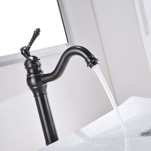 صنبور الحمام بالوعة النيكل المصقول صنبور 360 درجة قطب طويل صنبور معقوفة مقبض واحد 1 حفرة الحنفيات سفينة مع يطفو على السطح سدادة استنزاف لا يوجد تجاوز خطوط العرض خالية من الرصاص in Kuwait