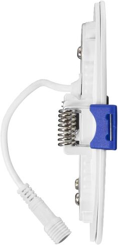 Maxxima 4 بوصة. 5 CCT إضاءة LED سفلية رفيعة للغاية - 5 درجة حرارة ألوان قابلة للاختيار 2700K/3000K/3500K/4000K/5000K، 750 لومن، نحيف بدون علبة، تصنيف IC، ضوء سقف خافت، صندوق J متضمن in Kuwait