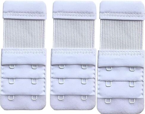 Elastic Bra Hook Extender-(2Hook/3 Eye) with Extra Elastic, Stretchy, Comfortable, Bra Hook Extension, Combo for Women (Blue, Pack of 3) in Saudi Arabia