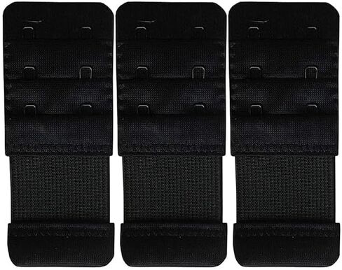 Elastic Bra Hook Extender-(2Hook/3 Eye) with Extra Elastic, Stretchy, Comfortable, Bra Hook Extension, Combo for Women (Blue, Pack of 3) in Saudi Arabia