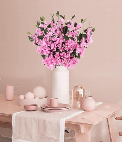 10PCS Bougainvillea Artificial Flowers 29.50" Silk Bougainvillea Vines Fake Bougainvillea Branches Purple Long Stem Faux Bougainvillea for Home Garden DIY Decor Wedding Centerpieces (Purple) in Saudi Arabia