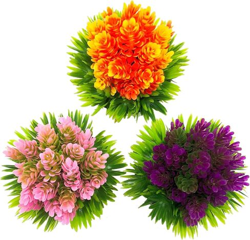 3pack Artificial Plants Potted Small Artificial Bonsai Fake Plants Faux Hops Flower Grass Artificial Green Leaves with White Pots for Home Desk Office Desktop Decoration Indoor Outdoor Decor in Saudi Arabia