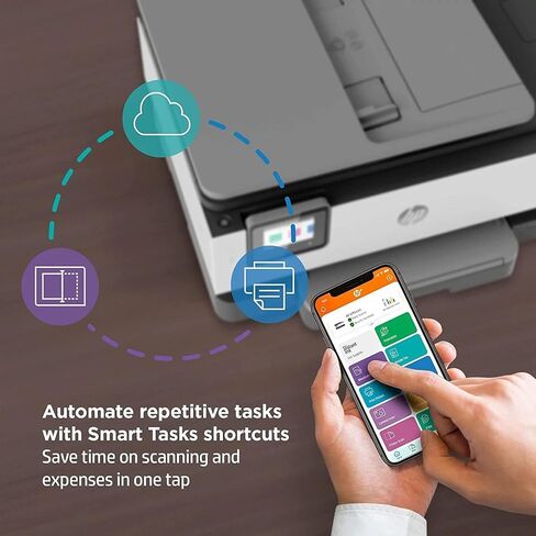 HP OfficeJet Pro 8028e All in One Wireless Printer Scanner Copier Fax Inkjet Print 2.7 Inch Touchscreen 6 Months of Free Ink 2 Years HP Warranty 20 ppm Black 10 ppm Color for Home Office Use (Renewed) in Saudi Arabia