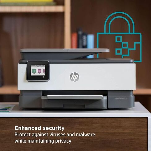 HP OfficeJet Pro 8028e All in One Wireless Printer Scanner Copier Fax Inkjet Print 2.7 Inch Touchscreen 6 Months of Free Ink 2 Years HP Warranty 20 ppm Black 10 ppm Color for Home Office Use (Renewed) in Saudi Arabia
