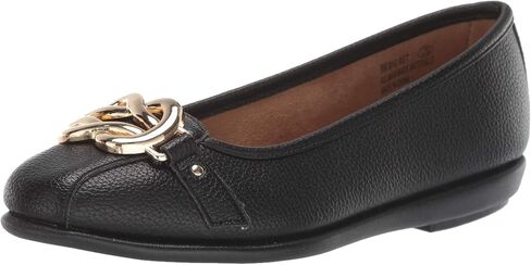 Aerosoles Women's Big Bet Flat Heel, Navy PU, 6.5 Wide in Saudi Arabia