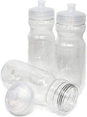 Rolling Sands BPA-Free 24 Ounce Water Bottles, 3 Pack, Made in USA in Saudi Arabia