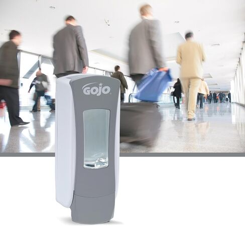 GOJO ADX-12 Push-Style Foam Soap Dispenser, Chrome/Black, for 1250 mL GOJO ADX-12 Soap Refills (Pack of 1) – 8888-06 in Saudi Arabia