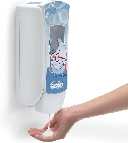 GOJO ADX-12 Push-Style Foam Soap Dispenser, Chrome/Black, for 1250 mL GOJO ADX-12 Soap Refills (Pack of 1) – 8888-06 in Saudi Arabia