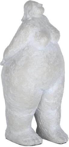 Fat Lady Figurines Yoga Decor,Woman Sculpture Yoga Figurine Creative Woman Ornament Vintage Home Decoration Room Table Craft Gifts (D) in Saudi Arabia